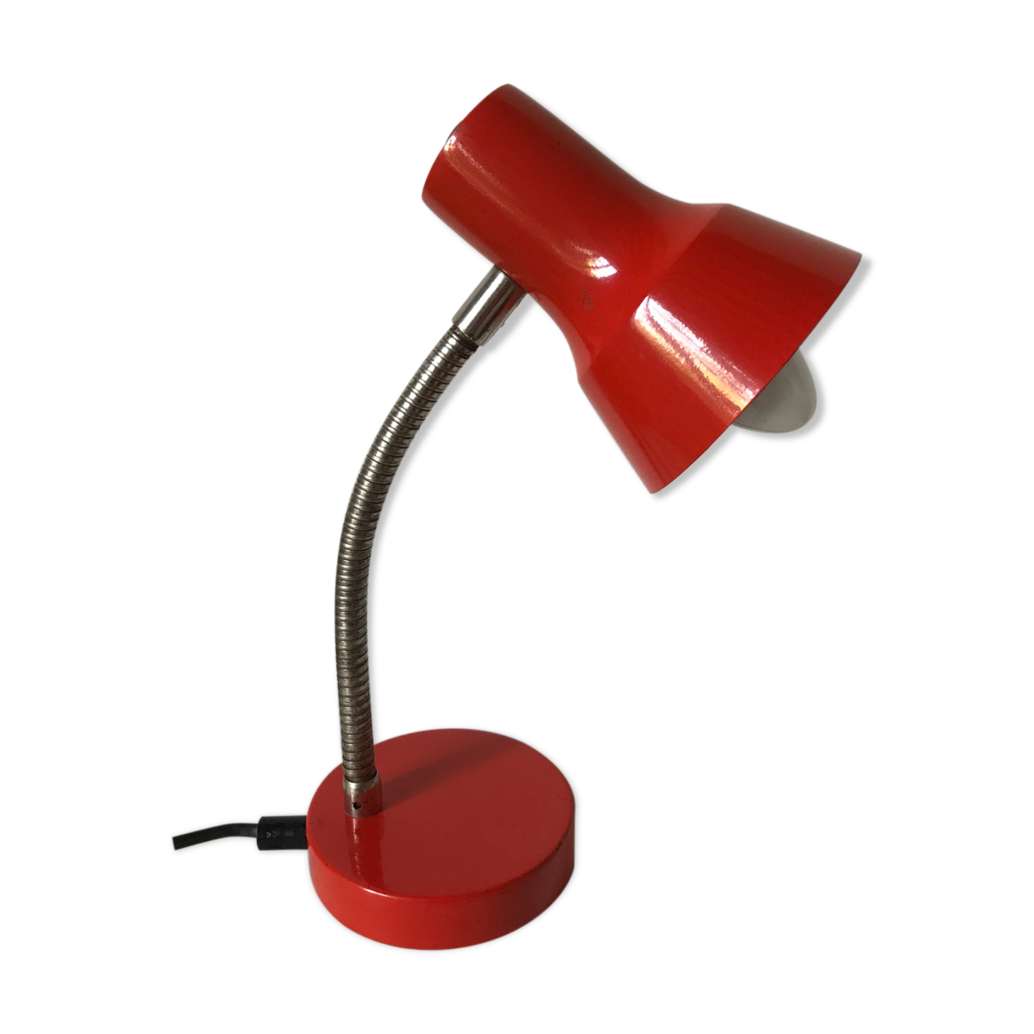 Lampe de bureau articulée rouge
