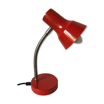 Lampe de bureau articulée rouge