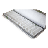 vintage knife holder X 12, Daum Cristal France knife rest, vintage signed cutlery holder