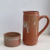 Pichet et pot en grès