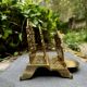 Brass magazine and letter holder in Louis XV baroque style.