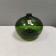 Beautiful "Hulvase/flower globe" in olive green color. Denmark 1970s