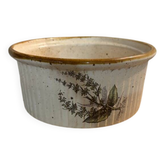 Vintage stoneware salad bowl / antique crockery
