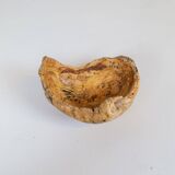 Set of 3 bowls in organic burl wood from Swedish folk art, circa 1960-1970.