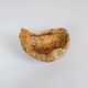 Set of 3 bowls in organic burl wood from Swedish folk art, circa 1960-1970.
