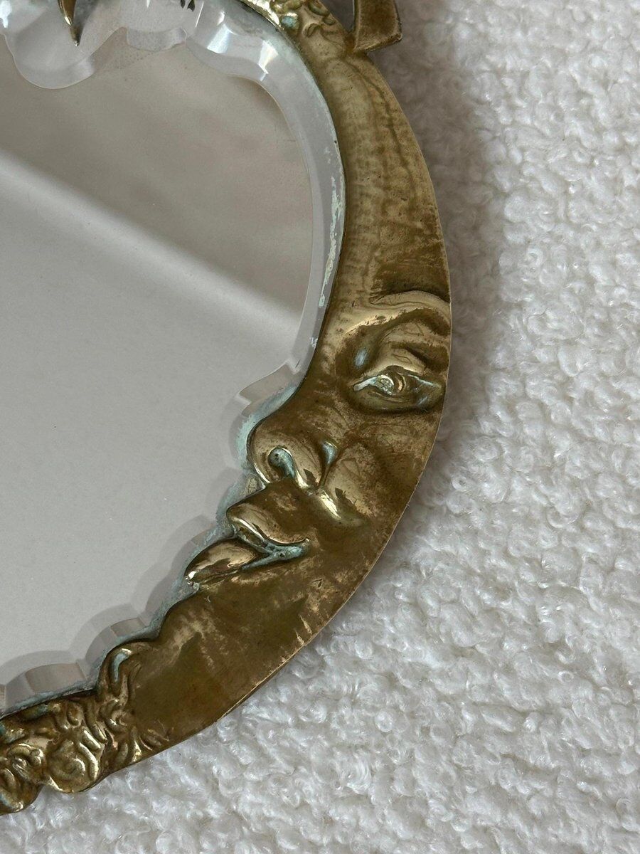 Napoleon III hand mirror in bronze