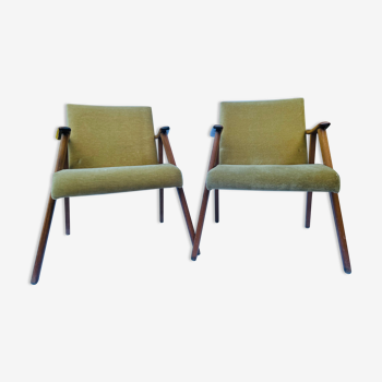 Ensemble de deux fauteuils vintage années 1960