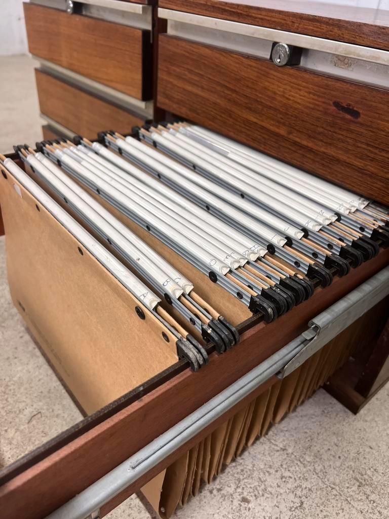 Set of 2 vintage archive drawers