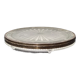Verlys Art Deco glass and silver coaster