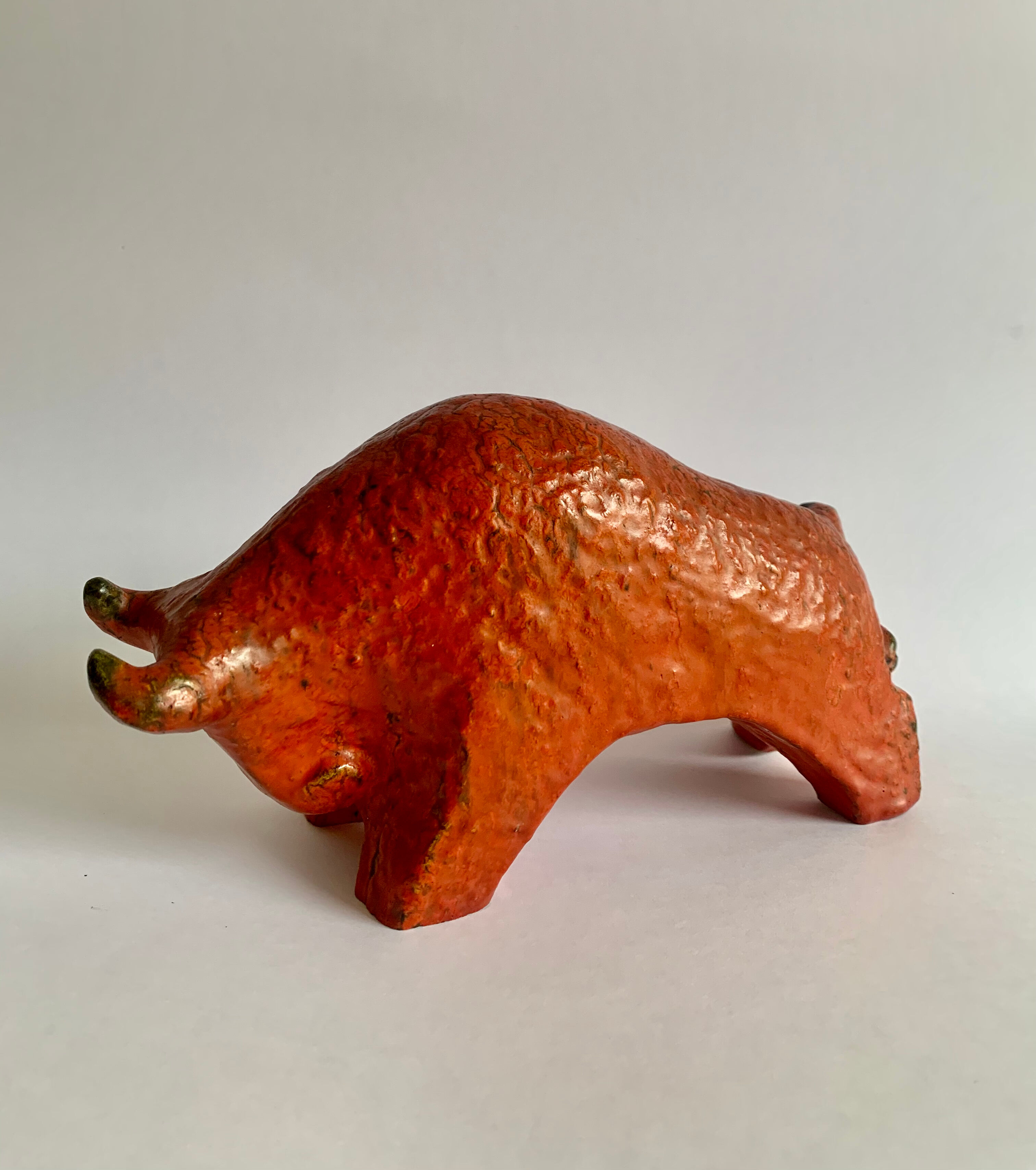 Fat Lava Pottery Bull,  Germany 1970s