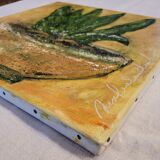 Tableau signé huile sur toile nature morte