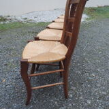Set of six 1970 oak chairs