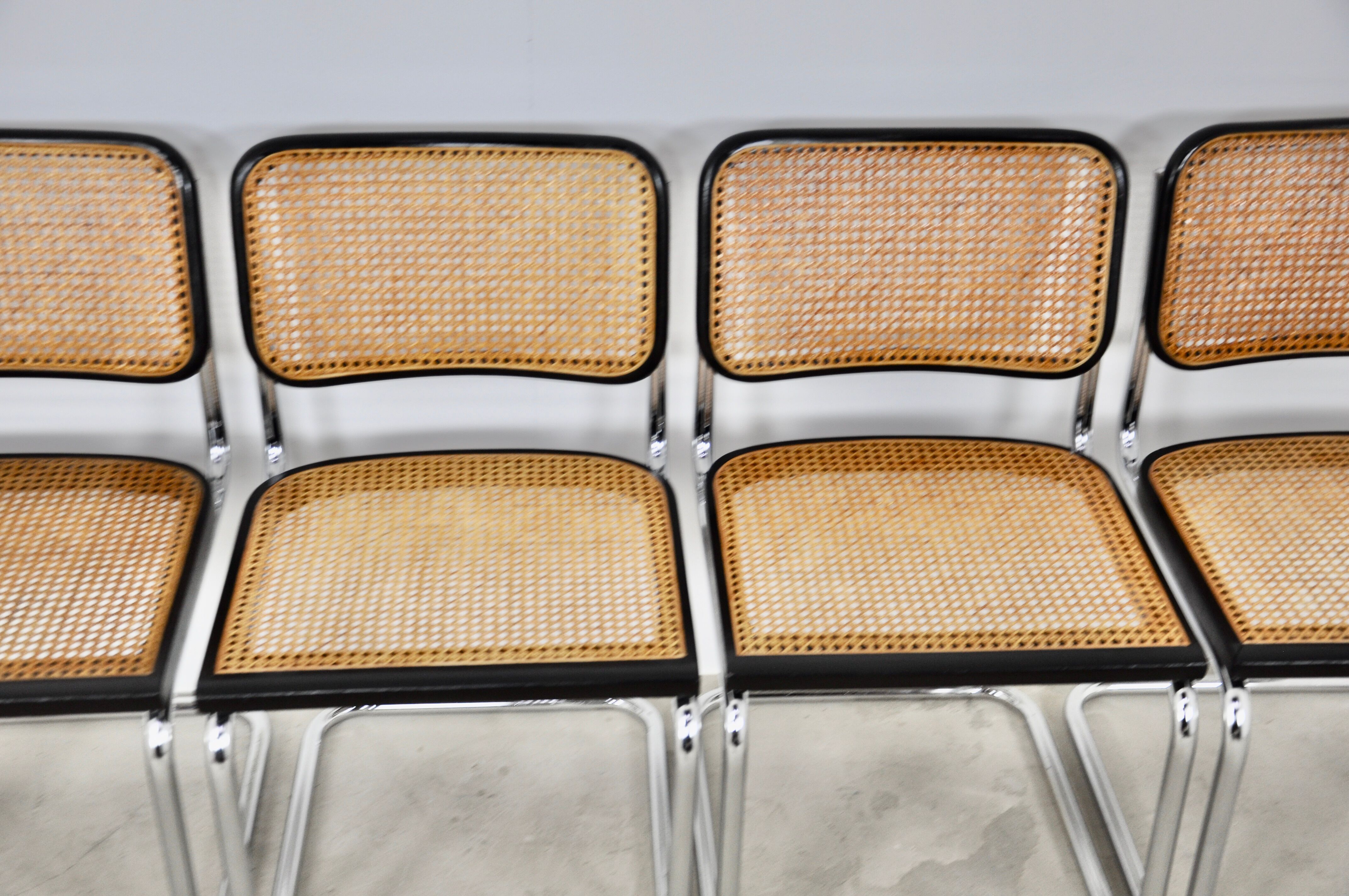 Set of 6 chairs B32 By Marcel Breuer