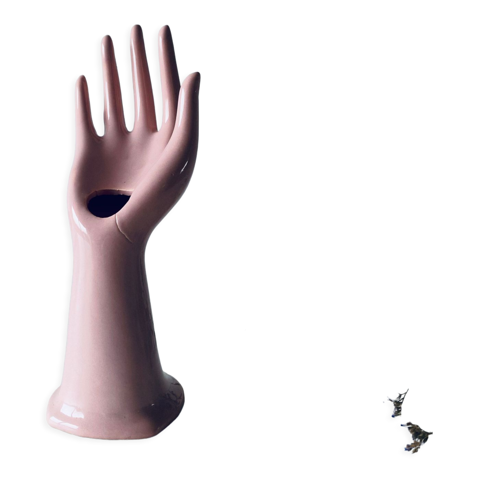 Ceramic vase and jewelry holder