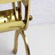 Glass and brass magazine rack, 1970