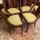 Set of 6 mahogany gondola chairs Empire style XIXth