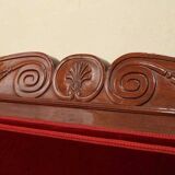 18th Century French Hand Carved Mahogany Upholstered Sofa in the style of George Jacob