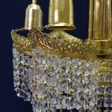 Bronze chandelier and swarovski crystal