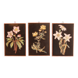 ensemble de trois plaques