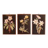 Set of three Majolica wall plaques from Karlsruhe – 1960s