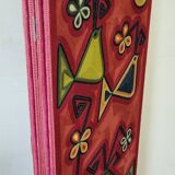 Screen decorated with wool threads, "Huichol" art, Sofia Ribeira, 120 cm
