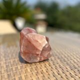 Hematoid Quartz Crystal Flame Sculpture