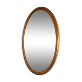 Oval gold mirror