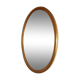Oval gold mirror