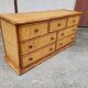 Vintage maugrion rattan 7-drawer chest of drawers