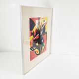 Graphics - lithography, Helle Thorborg, Denmark 1960s.