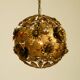 Beautiful floral-style spherical metal ceiling lamp, 1970s Regency design