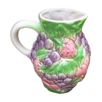 Slurry pitcher with fruit motifs