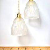 Pair of old globe walking lamps