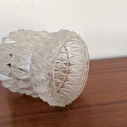 Geometric lampshade in frosted and transparent glass