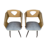Ensemble de 2 chaises de Carlo Ratti, Italie 1950