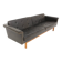 Scandinavian leather sofa, Karl Erik Ekselius for JOC, Sweden, 1950