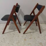 2 vintage folding chairs 50 , 60'S Norquist