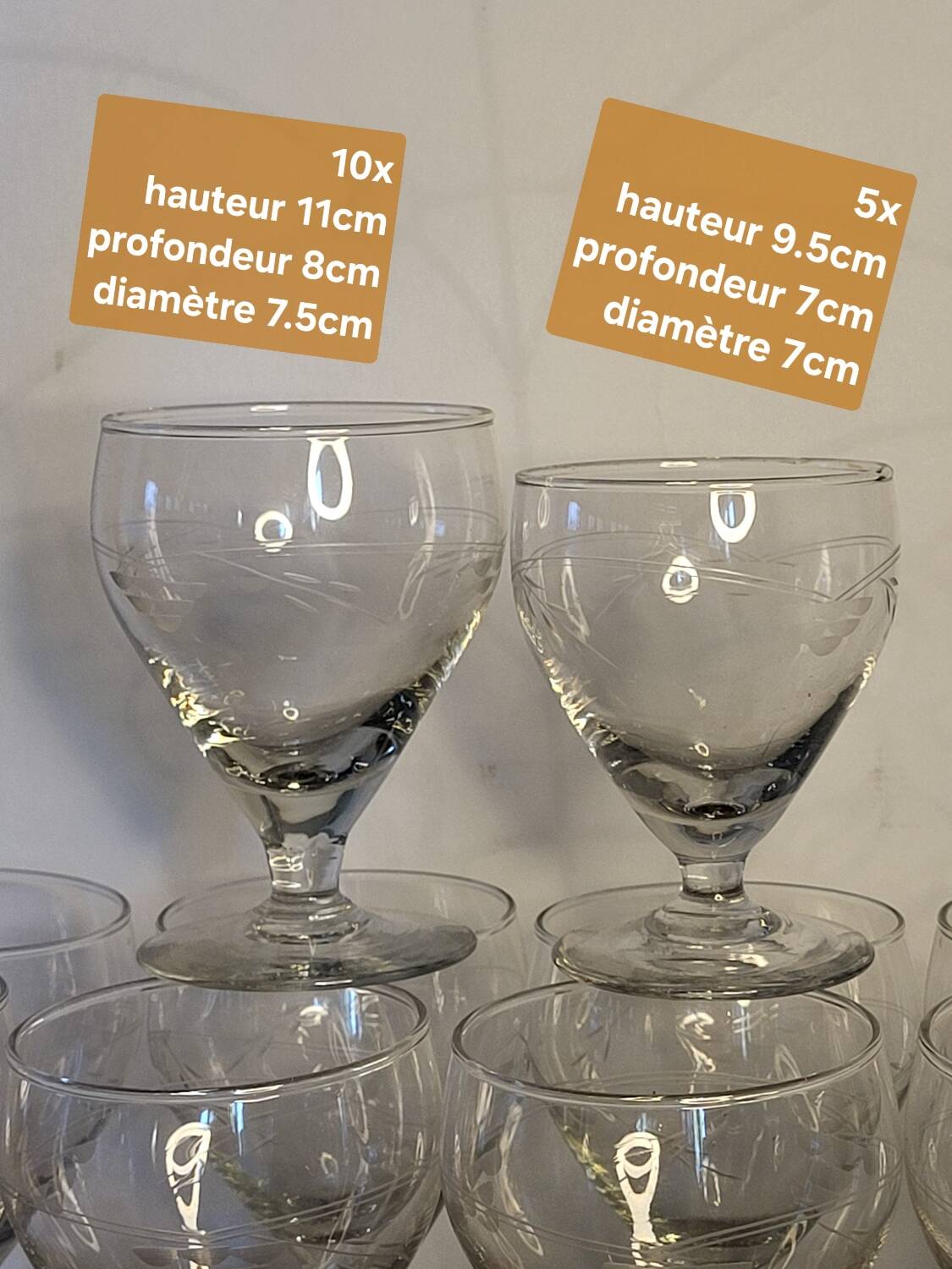 Vintage stemware
