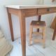 Bureau / Table d'appoint en bois de ferme style campagne