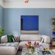 Original cobalt blue trio painting by Bodasca 80x80cm