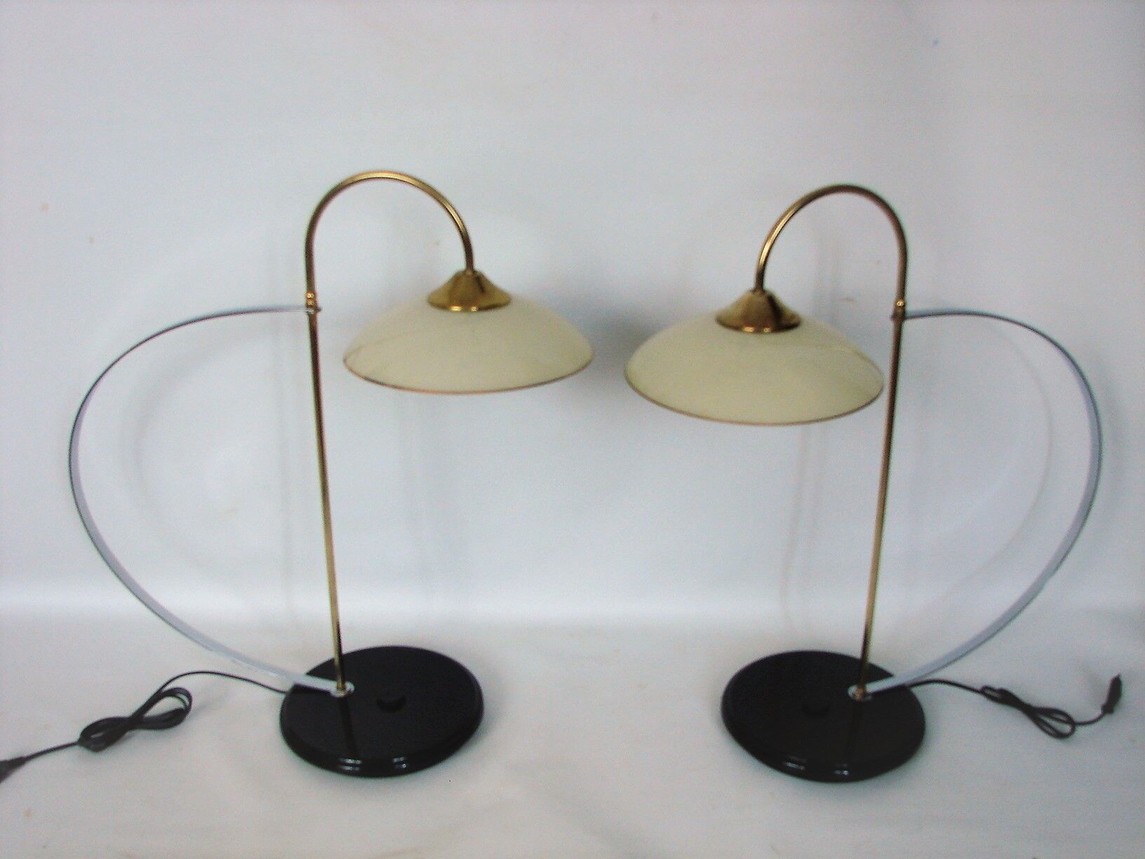 Pair of minimalist lamps, 1970s
