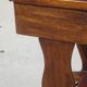 Bolster or end table with drawer, patina