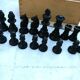 Vintage Staunton chess set in solid boxwood – Size 2 in its box.