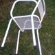 Set of 4 stackable perforated garden armchairs
