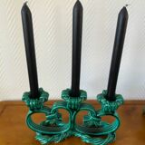 Vallauris 1950 barbotine candlesticks