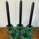 Vallauris 1950 barbotine candlesticks