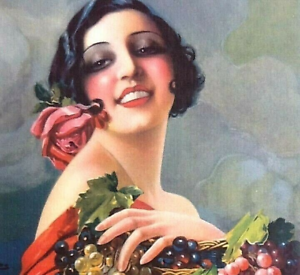 Poster / Old advertising on cardboard