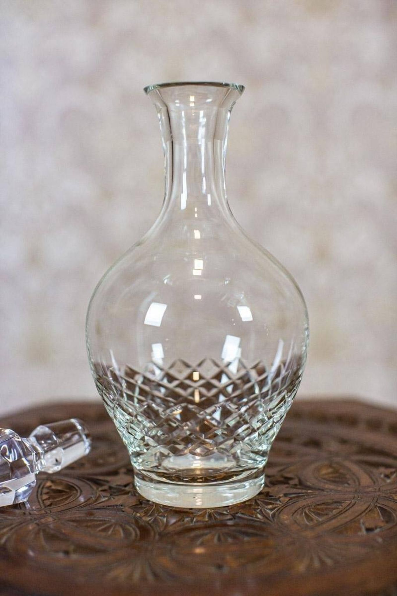 Vintage Crystal Liquor Decanter, 1930s