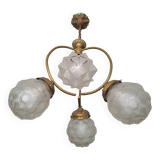 Lustre art déco, luminaire ancien