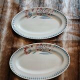 2 antique Saint Amand dishes